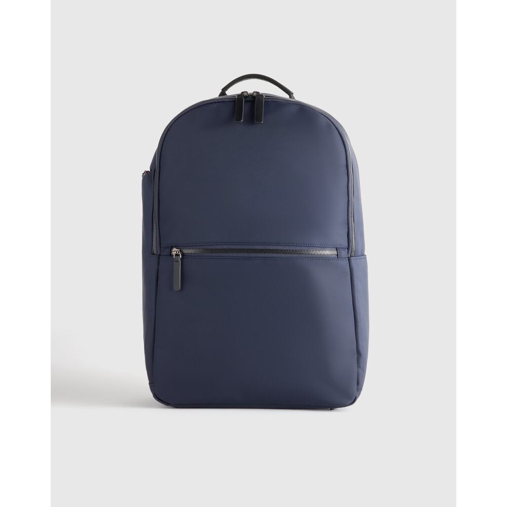 NWT Quince Voyage Nylon Slim Travel Backpack Blue